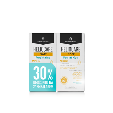 Heliocare Pack Pediatrics -mineraaliaurinkovoide SPF50 2 x 50 ml 2 x 50 ml