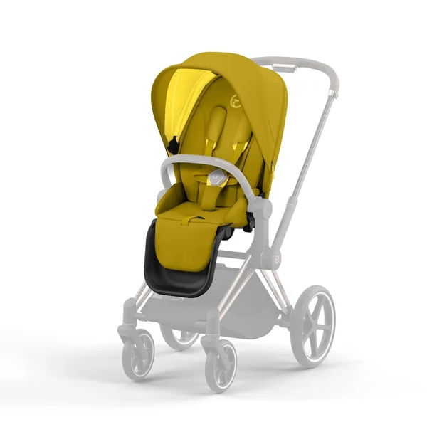 Cybex Priam V4 rattassetti sinapinkeltainen, runko krominmusta
