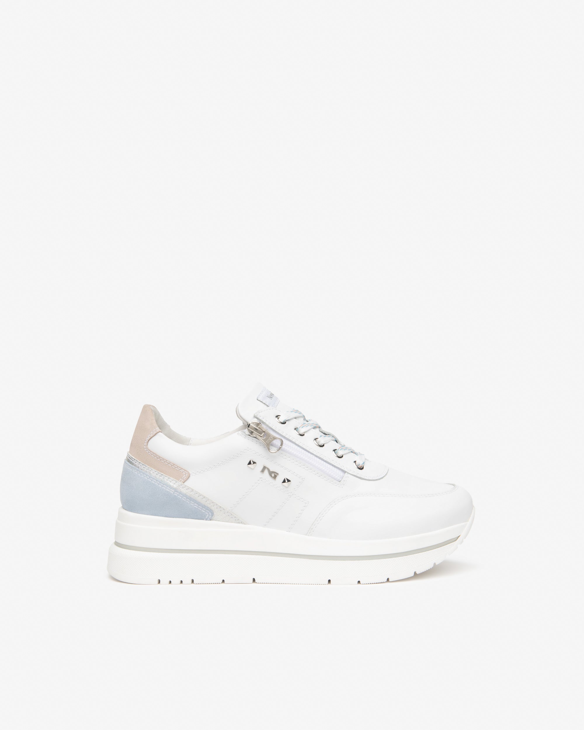 Baskets en cuir et daim pour femmes