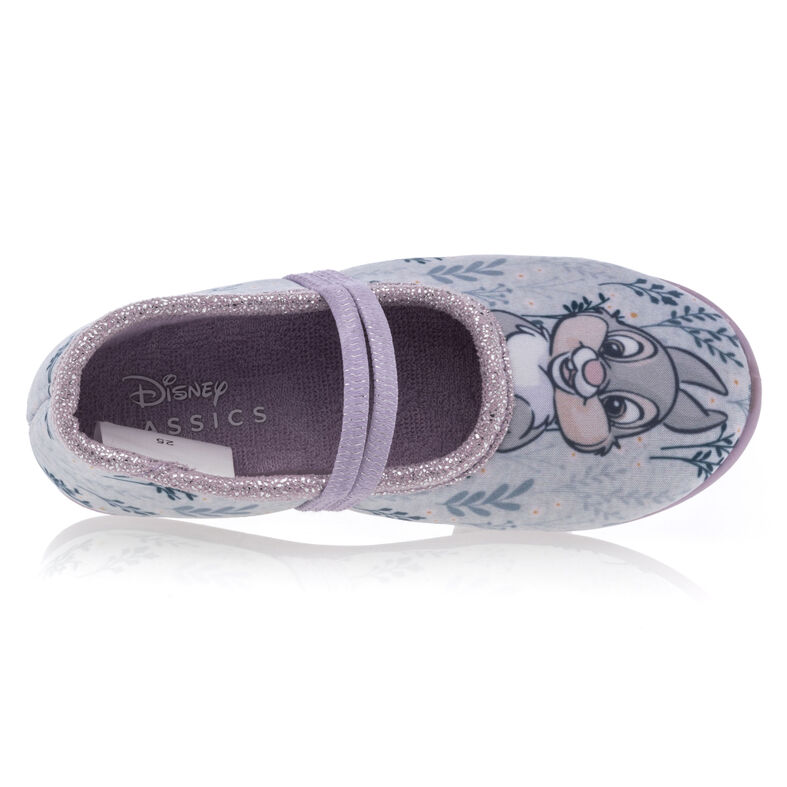 Pantuflas moradas para niña