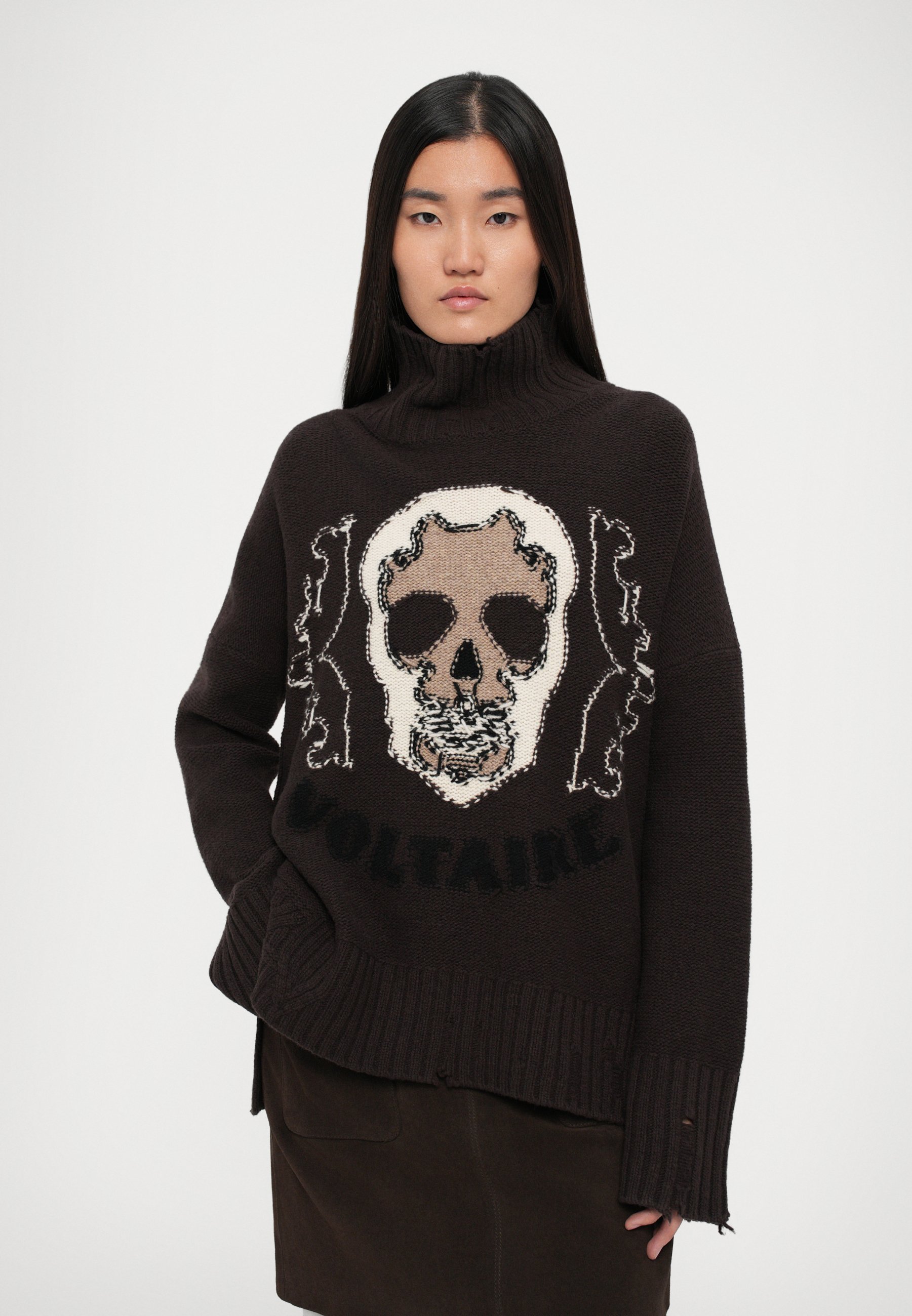 Zadig & Voltaire BLEEZA WESTERN - Jumper - ciocolata neagra