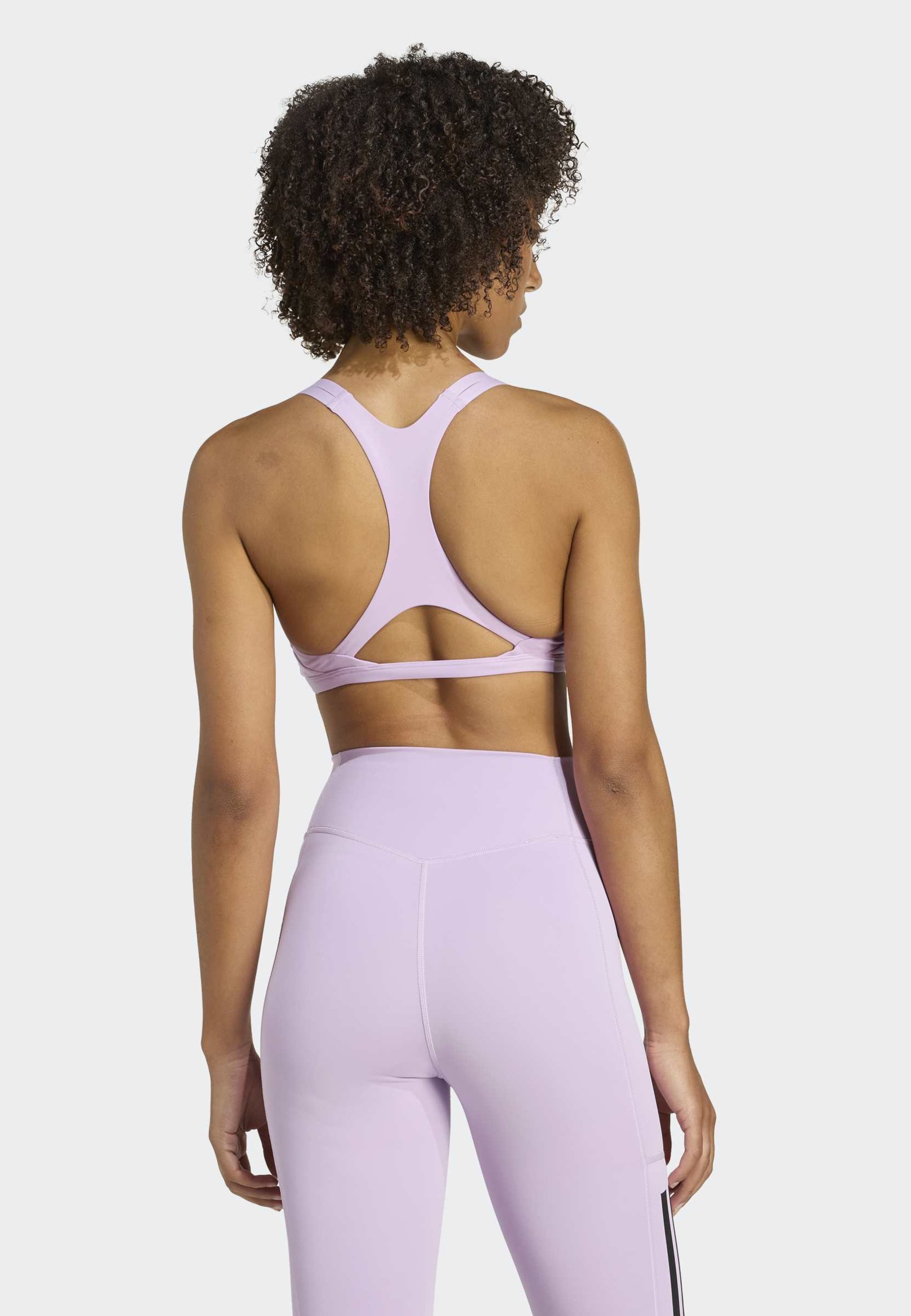 adidas Performance Light support sportbeha - poederpaars