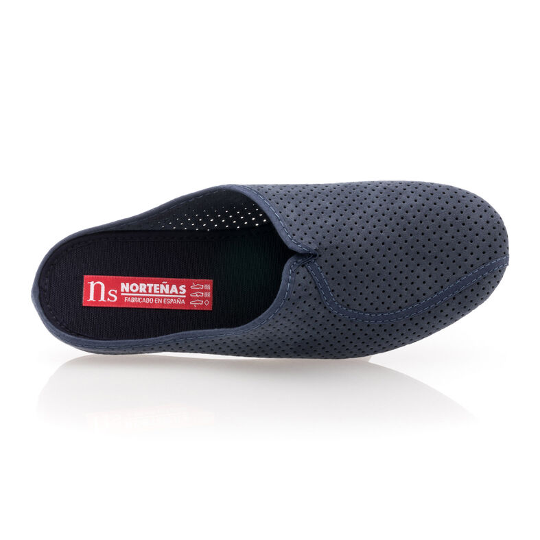 Blaue Damenpantoffeln