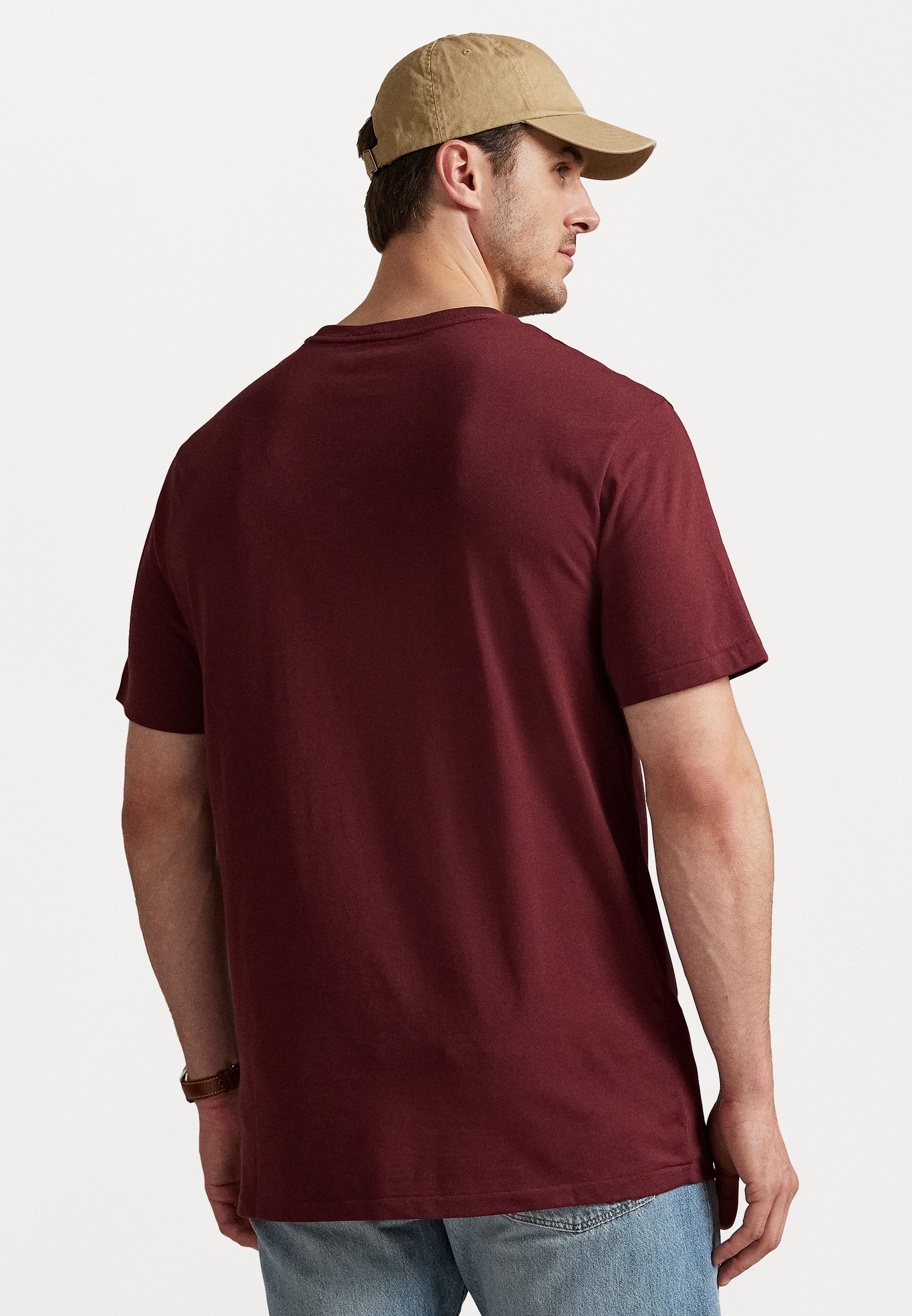 Polo Ralph Lauren Big & Tall Jersey Crewneck T-shirt - Basic T-shirt - wijnrood