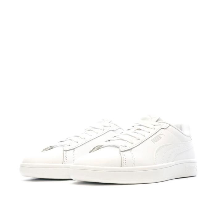 Baskets Blanches Fille Puma Smash 3.0