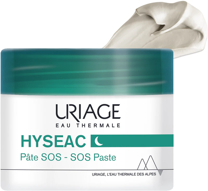 Uriage Hyseac SOS pasta na nočné akné proti nedokonalostiam pleti náchylnej na akné