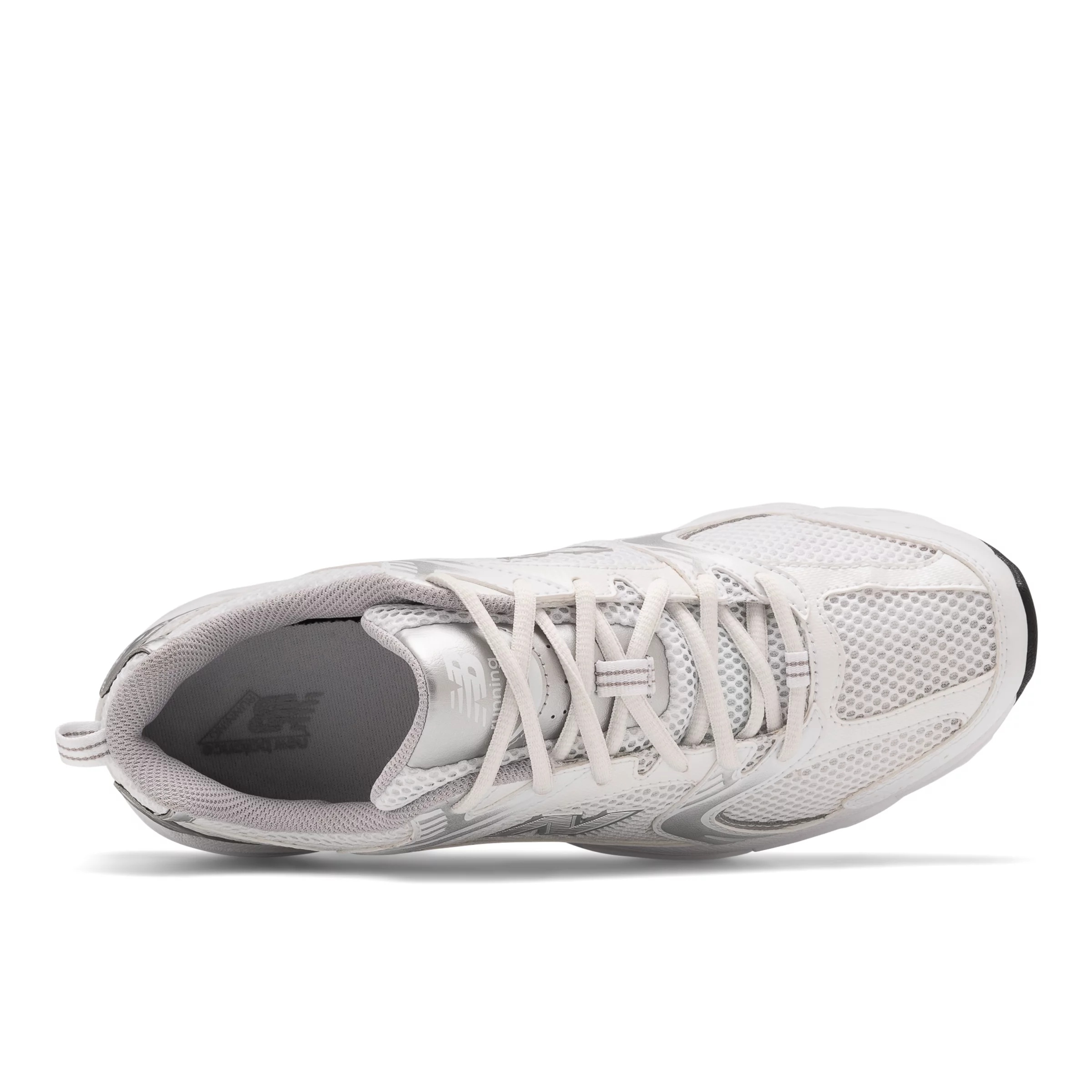 530 Nb white con silver metallic