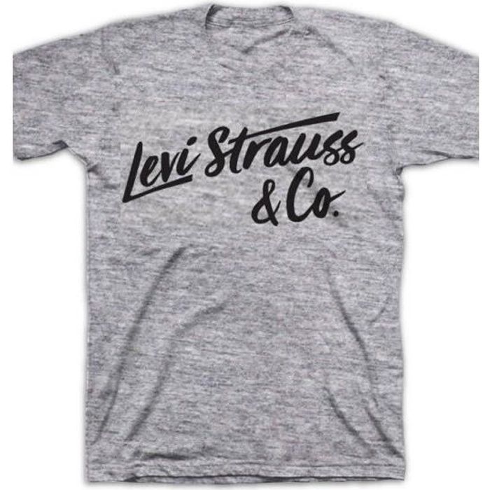 Levi's Herren-T-Shirt mit Schriftzug, Grau
