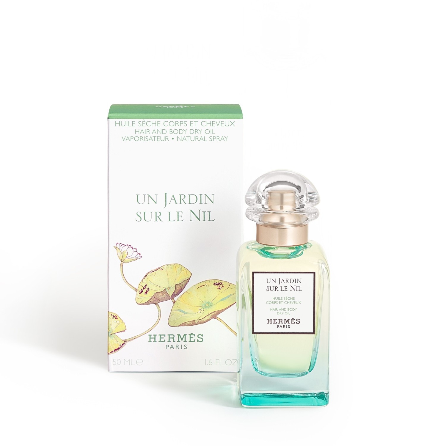Huile pour le corps HERMÈS Un Jardin sur le Nil, huile sèche pour cheveux et corps - 50 ml