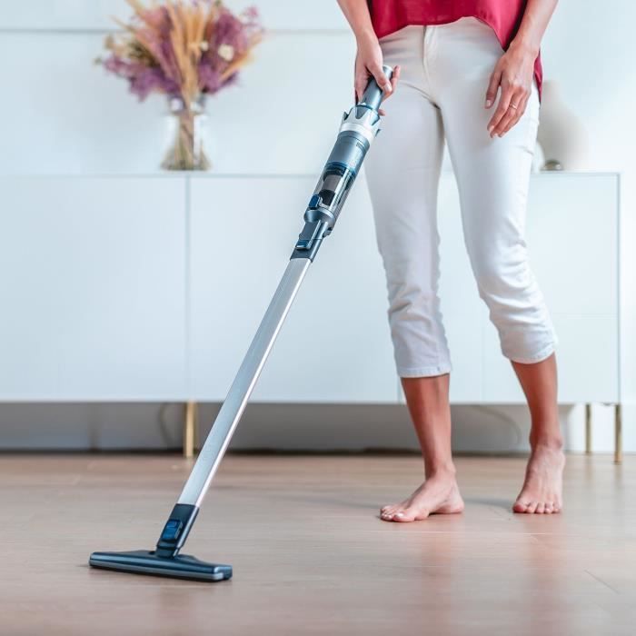 Aspirateur à main convertible - EZICLEAN - BLASTER F130 - 14000 Pa - 120 W - 22 min - 0,1 L - Gris / Bleu