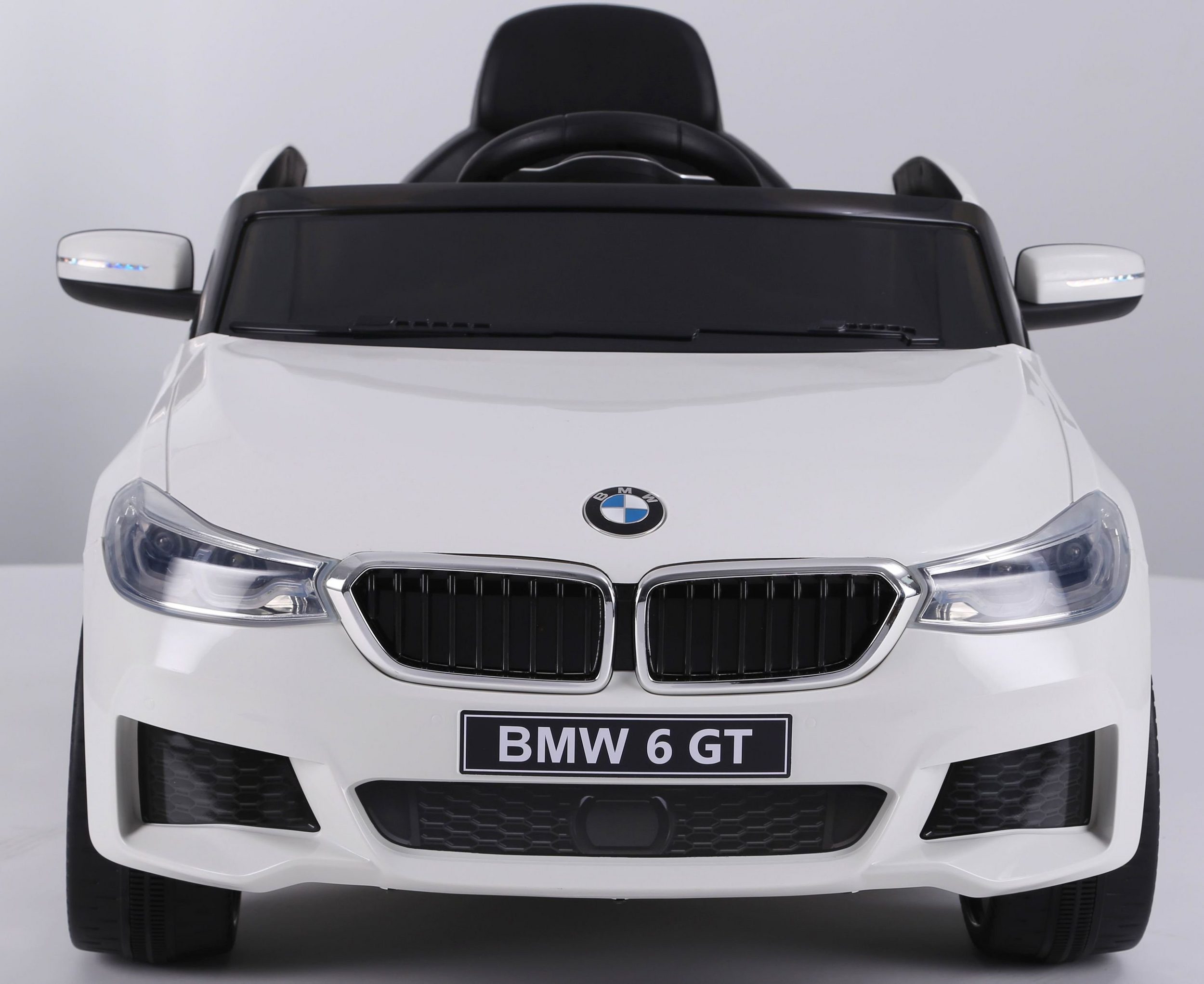 Leksaksaffär elektrisk barnbil barnelbil barnbil BMW 6-serie GT FB USB barnfordon, lastkapacitet 35 kg, AUX/USB-anslutning, MP3-horn och motorljud på ratten, fjärrkontroll