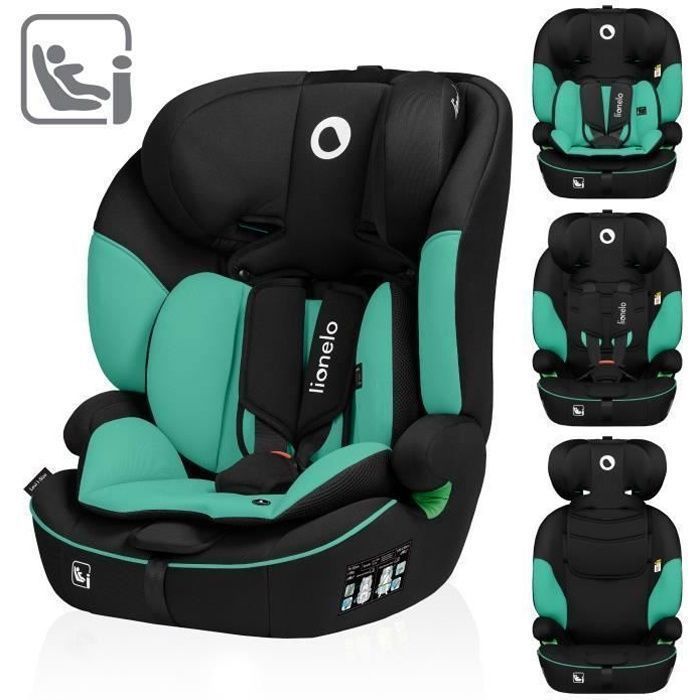 Seggiolino auto convertibile LIONELO Levi i-Size - 76-150 cm - Gruppo 1/2/3 - Verde