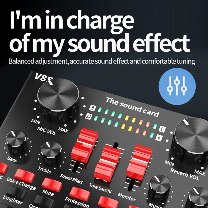 Sound card for recording - XVX - English version - Dedicated interface - Live streaming - DSP noise reduction
