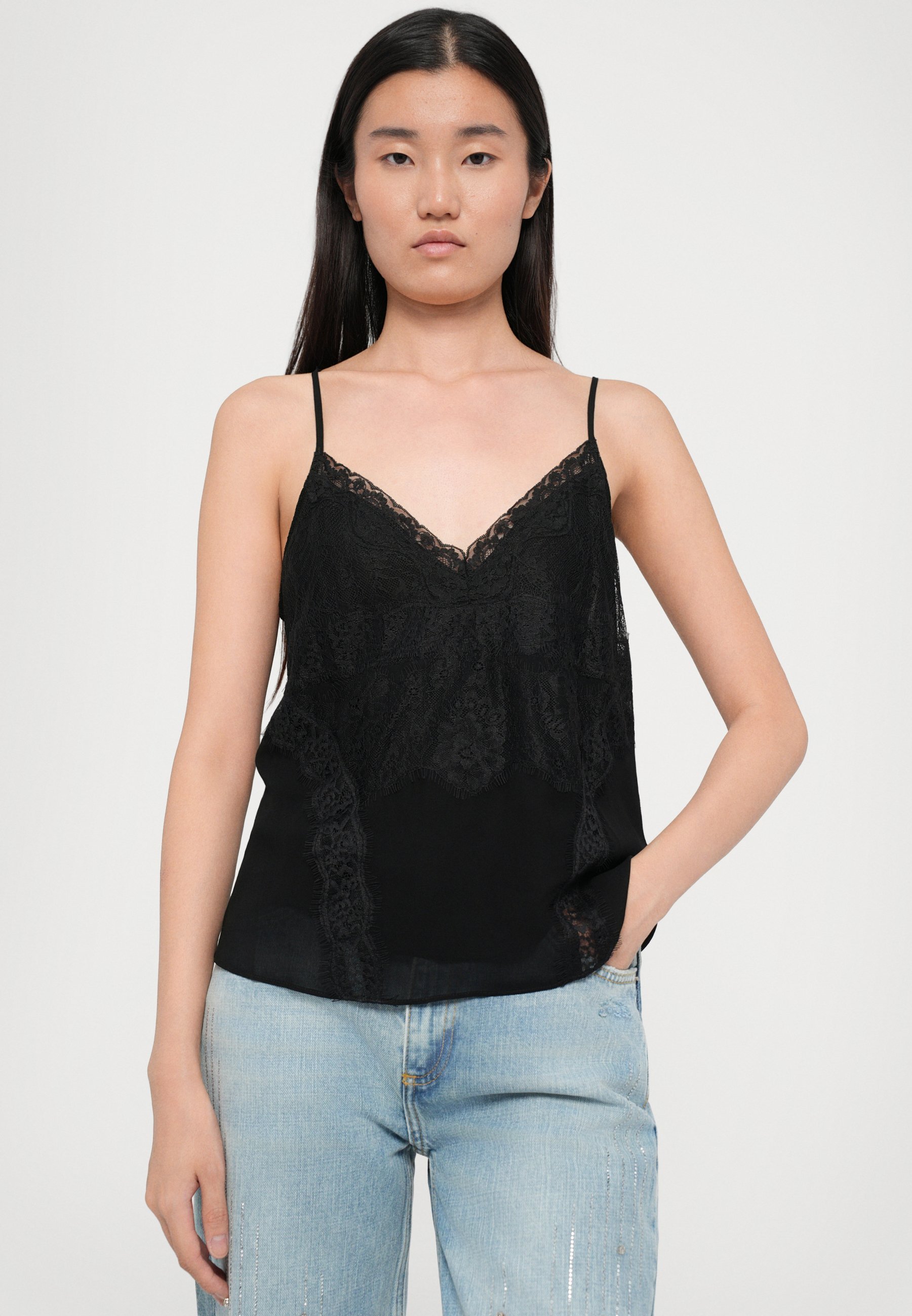 The Kooples Top - schwarz