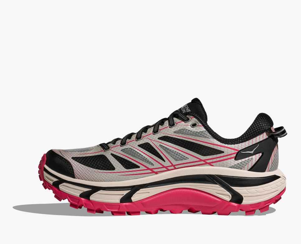 HOKA Mafate Speed 2 Gris Galáctico / Rojo Rubí