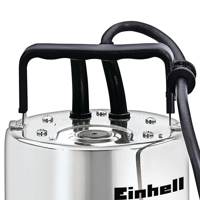 Einhell Pompe d’évacuation pour eaux chargées GC-DP 1020 N (1000 W, immersion 5 m, Câble 10 m) Livrée avec adaptateurs