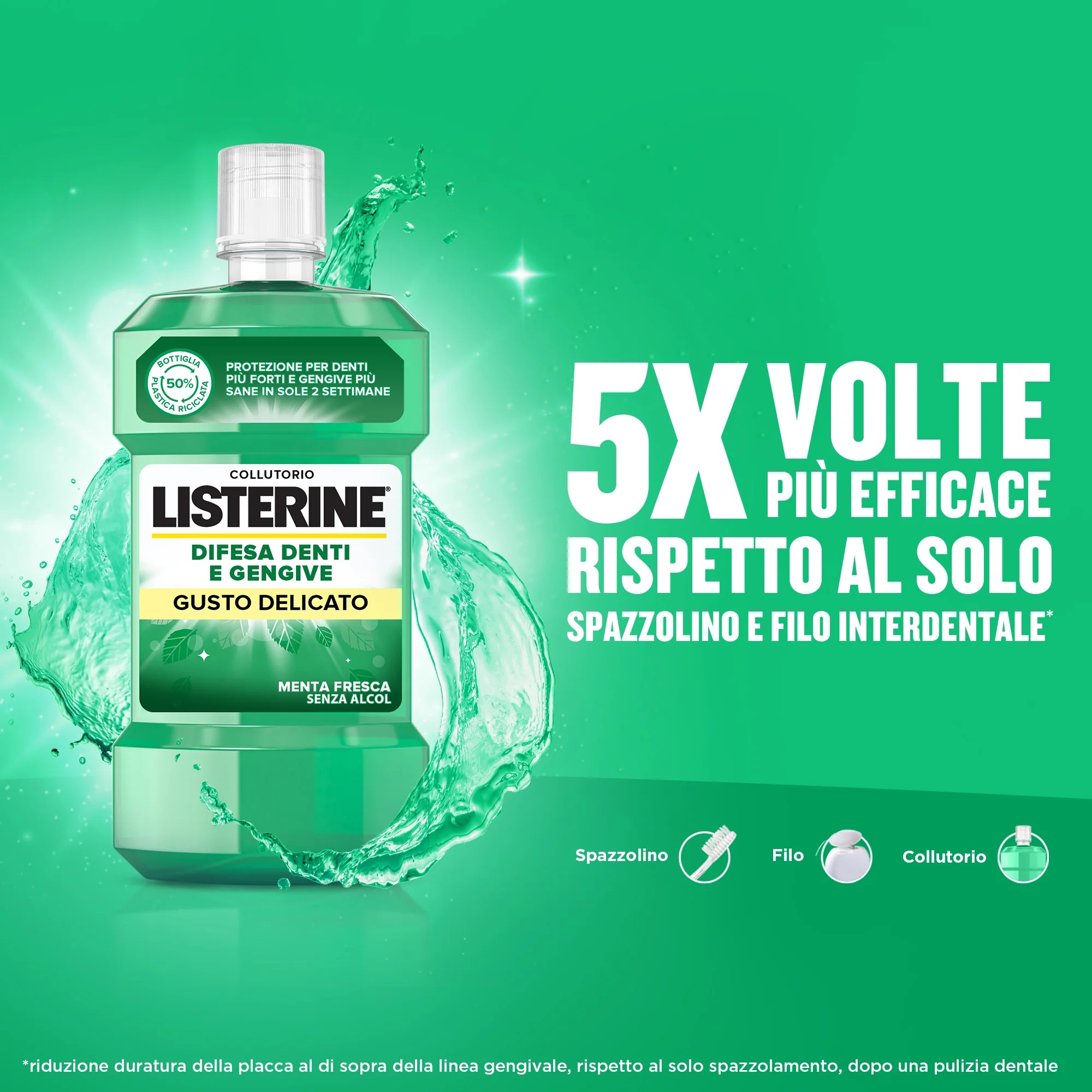 LISTERINE Listerine Defense Cll D/G Pro2 500ml