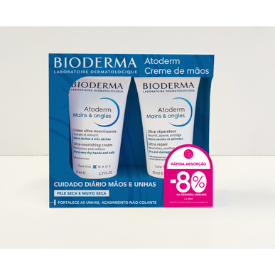 Bioderma Výživný a regenerační krém na ruce Atoderm 2 x 50 ml 2 x 50 ml