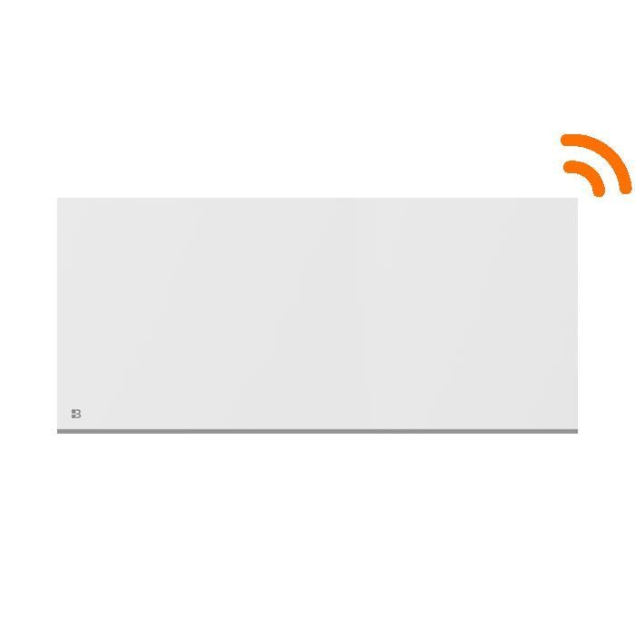 Radiatore elettrico fisso con inerzia a secco in ceramica e connessione WiFi - BETHERM - NESSA CONNECT 2000W - orizzontale bianco - NF