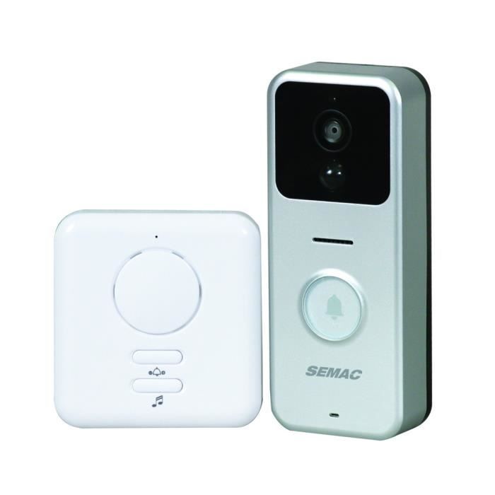Portier Vidéo - INTERPHONE - Visiophone HD Couleur - Wi-Fi - Application Android/iPhone - Sans fil
