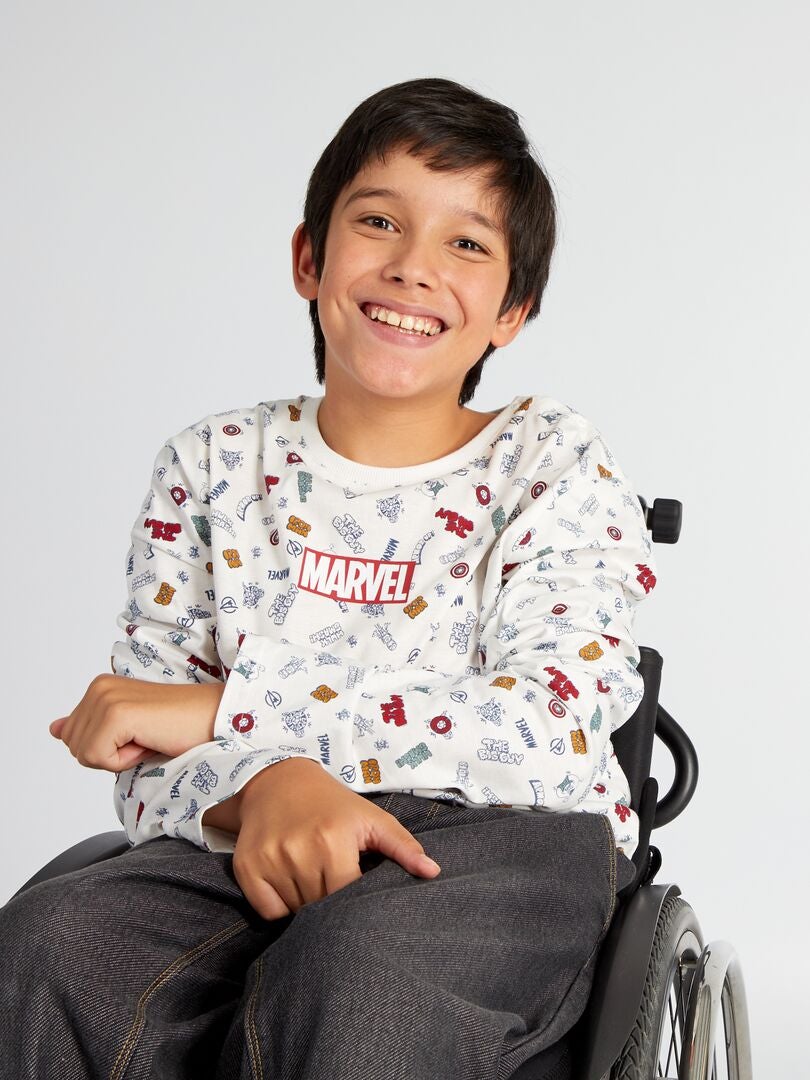 Marvel T-shirt met lange mouwen - So Easy - WIT