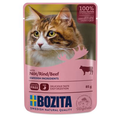 Bozita-stukjes in gelei-zakjes, 12 x 85 g