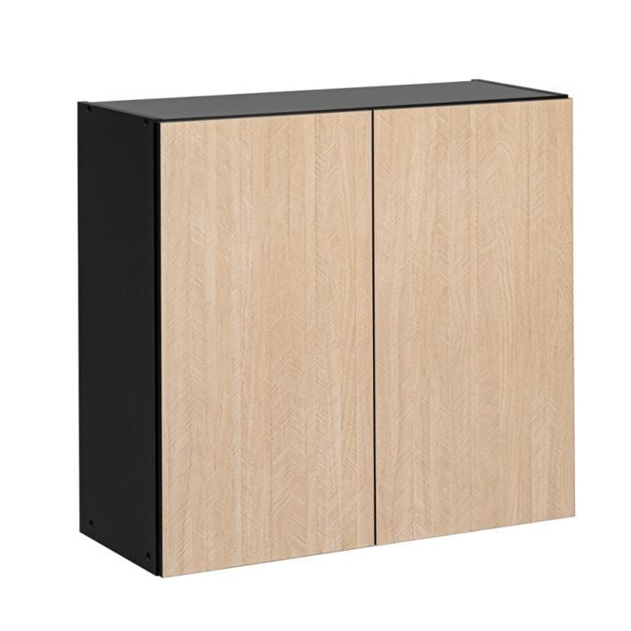 Cuisine complète - DECONATION - Roma - Beige - 6 meubles - Système de fermeture amortie