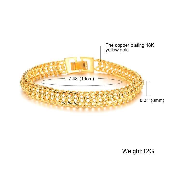 Bracelet - Or jaune - Plaqué 18k - Femme - Lien délicat