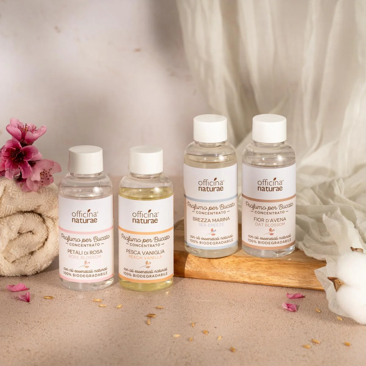 Officina Naturae PROFUMO PER BUCATO CONCENTRATO PETALI DI ROSA - Prodotti bucato