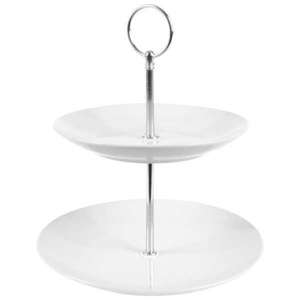 Patera porcelanowa 2-pozimowa 21 cm