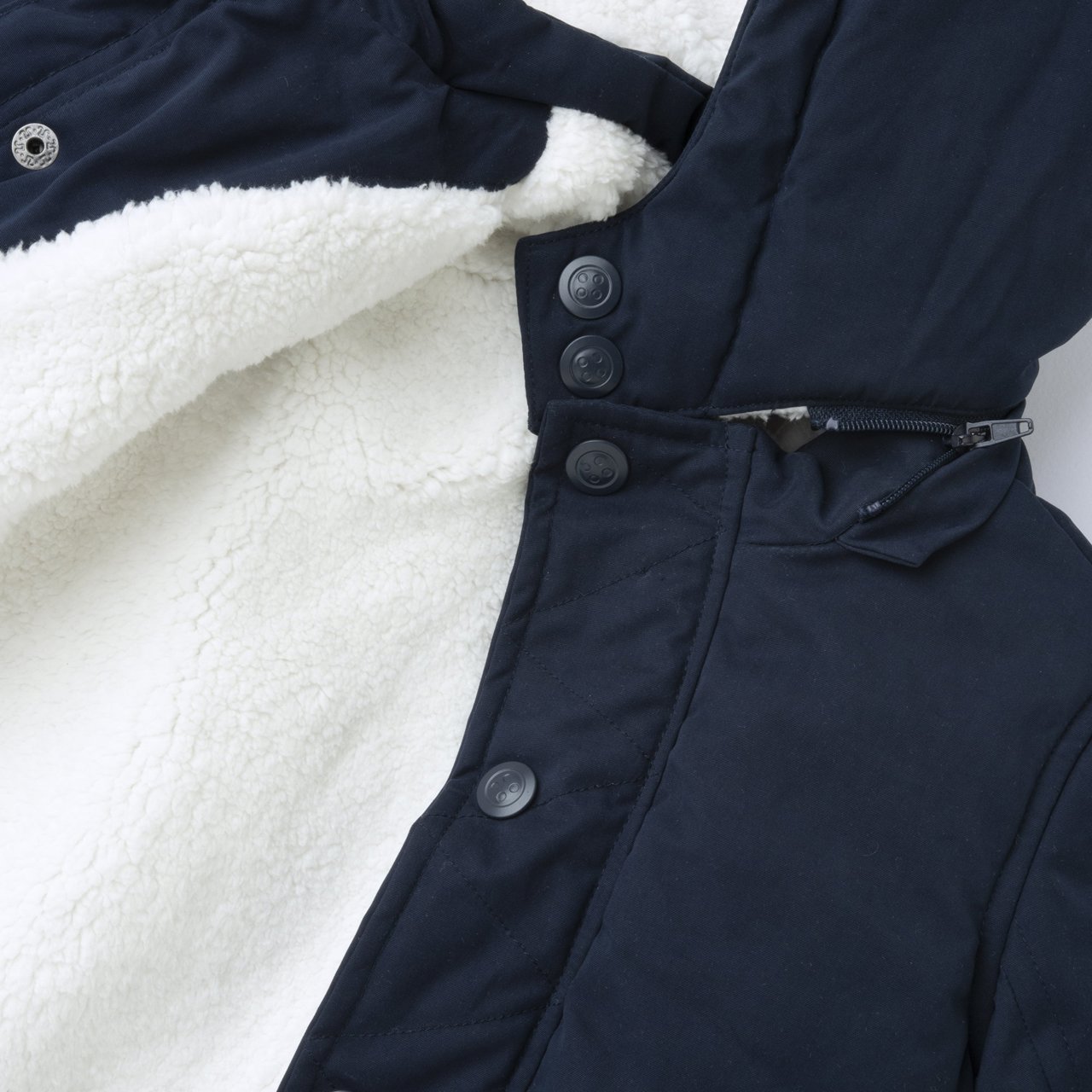 abri de style parka bleu marine