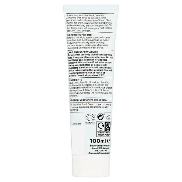 Superdrug Intensiv-Fußcreme