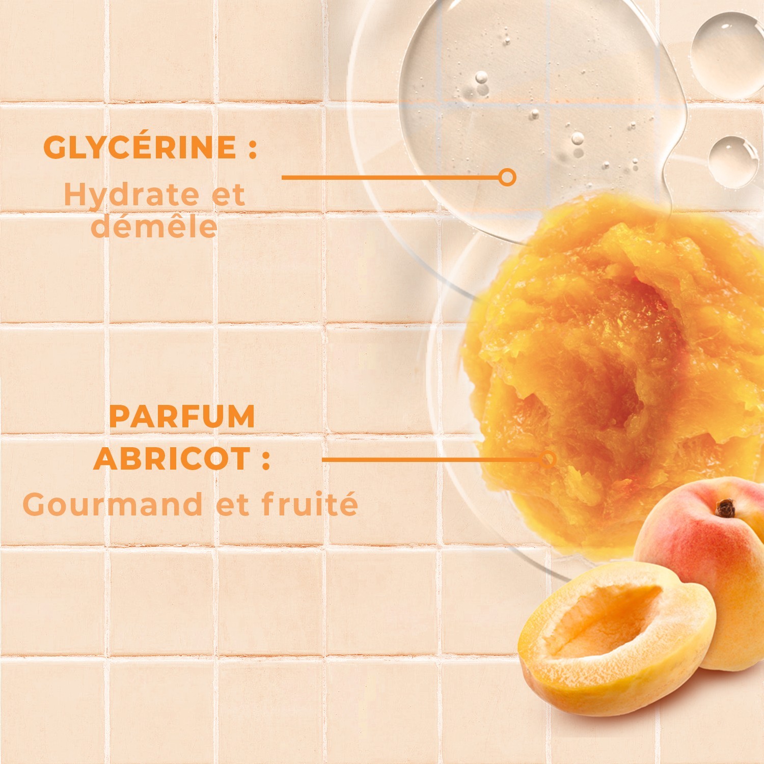 Energie Fruit soin lavant doux corps & cheveux - enfants & adultes - parfum abricot