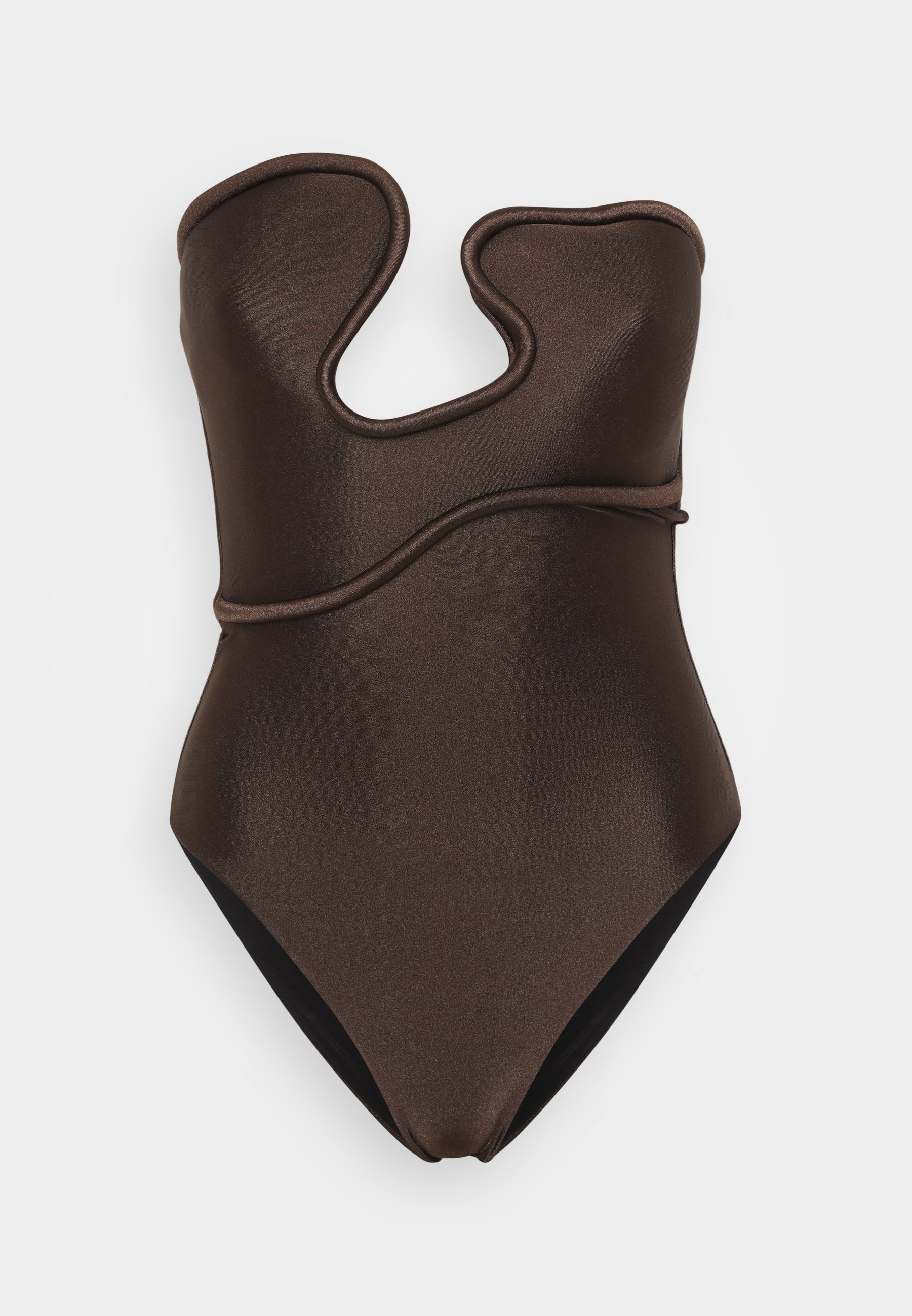 Maillot de bain sans bretelles ADRIANA DEGREAS WAVES - Maillot de bain - café