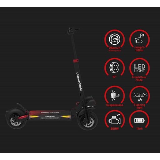  Urbanglide Ecross Pro Boost električni skuter 48v - 2x 800w - 13ah