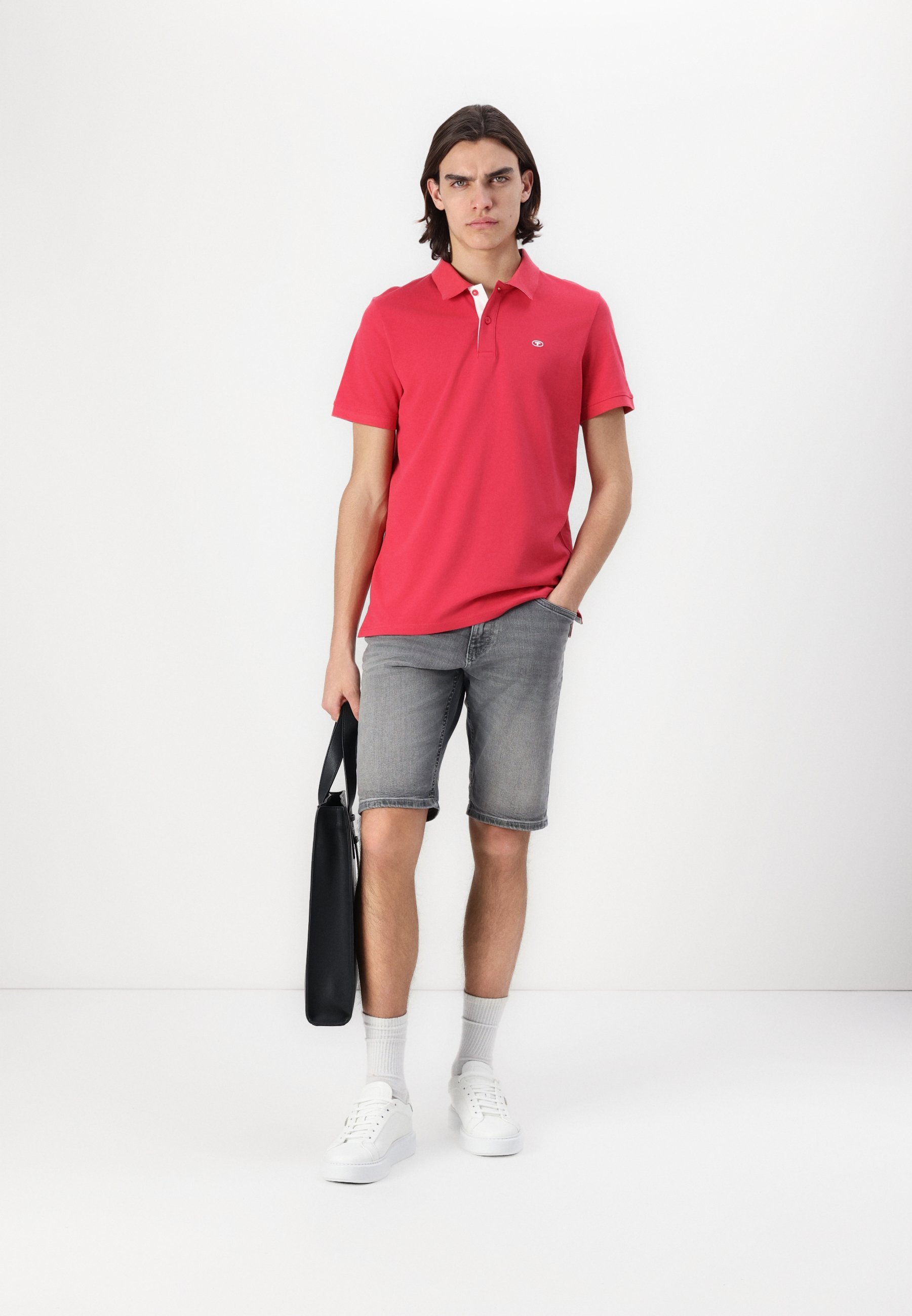 TOM TAILOR BASIC - Poloshirt - zacht bessenrood