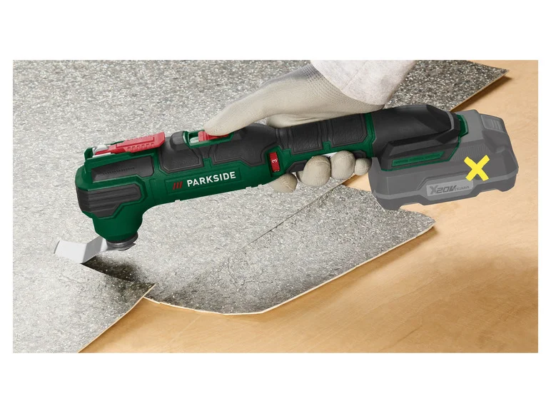 Ferramenta multifuncional sem fio PARKSIDE® PAMFW 20-Li C3, 20 V