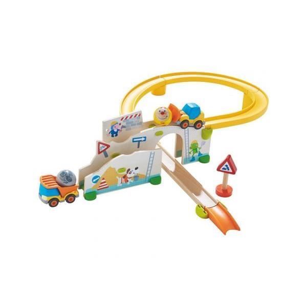 HABA Kullerbü Pista per biglie - Cantiere per bambini dai 18 mesi in su - Unisex