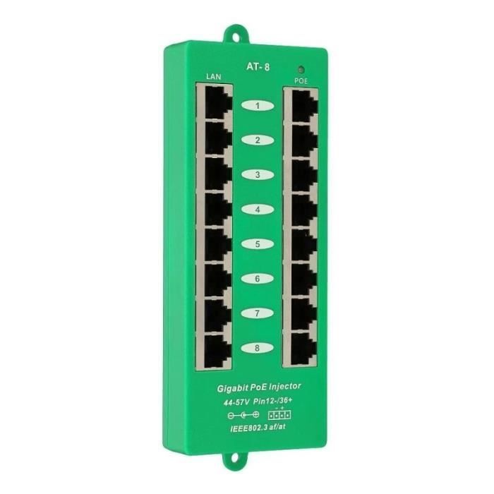 Extralink PoE Iniettore 8 porte Gigit - 5903148912561