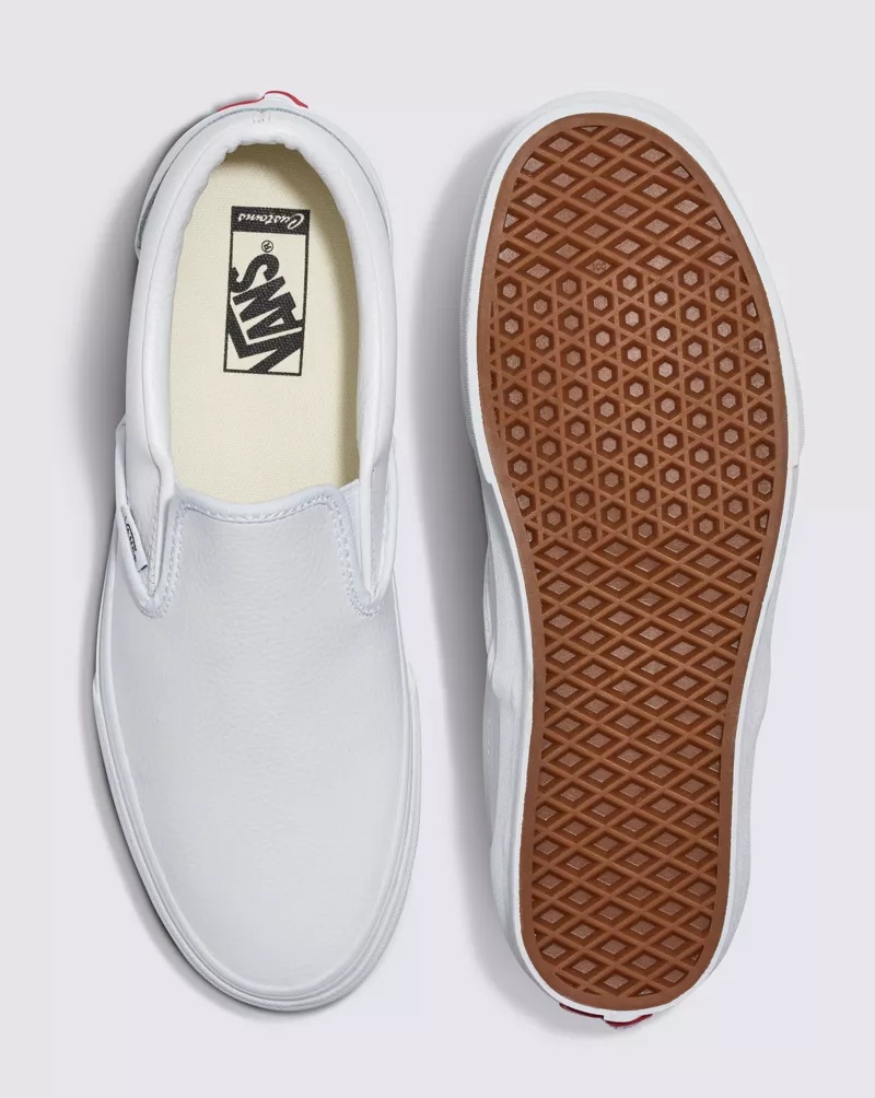 Customs Elevated True White Leather Slip-On Shoe