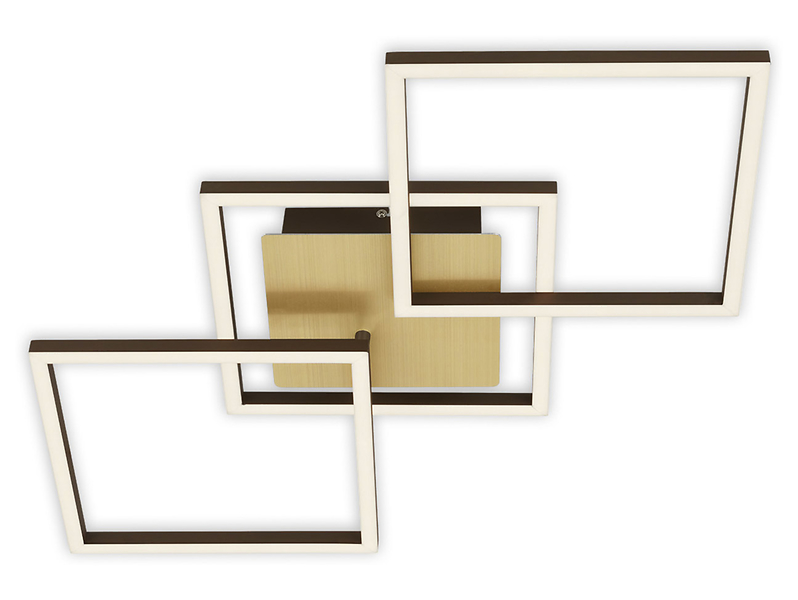 Lampa sufitowa Frame Led 3-punktowa metalowa złota