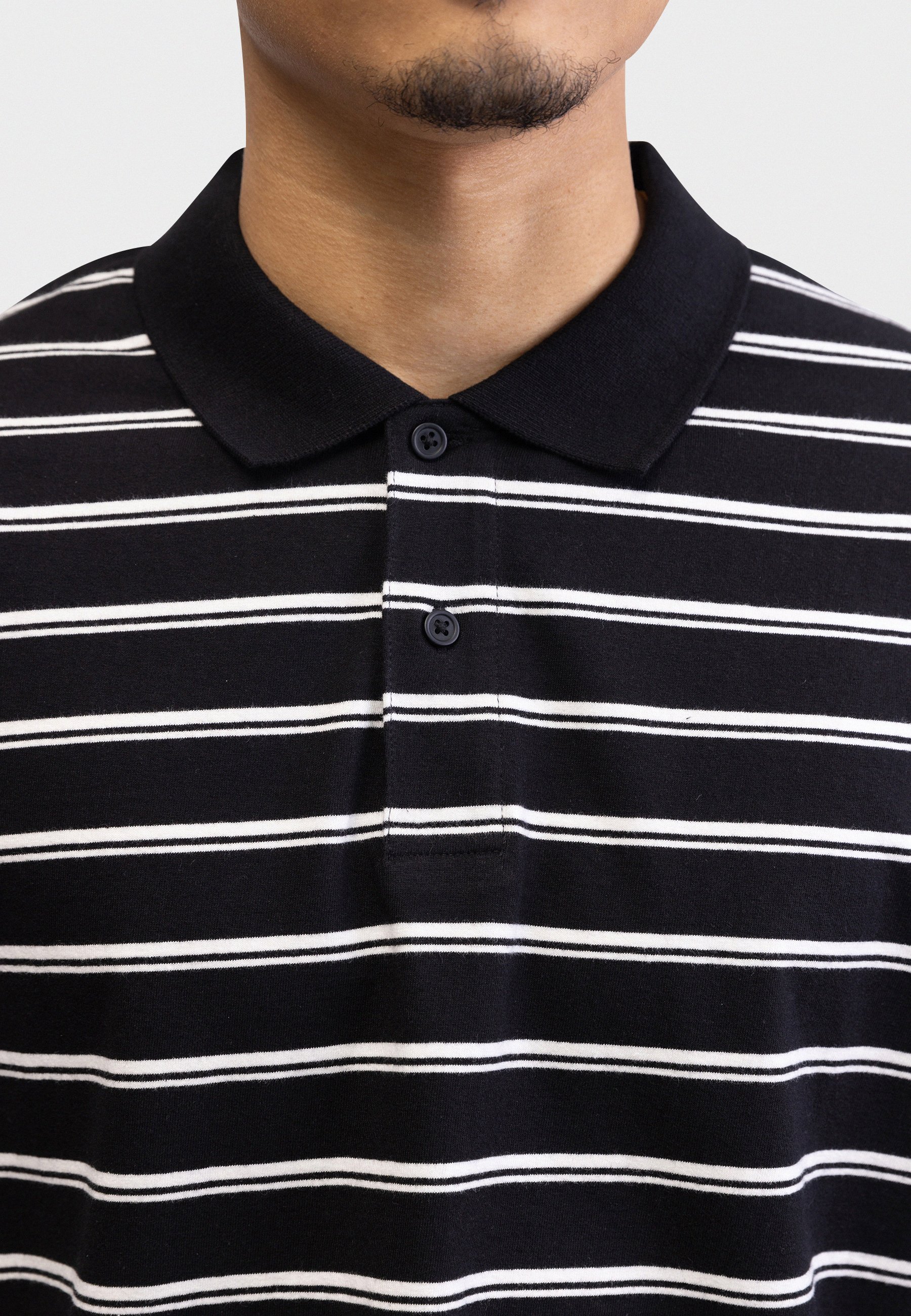 Redefined Rebel WESLEY POLO TEE OVERSIZED FIT - Poloshirt - zwart