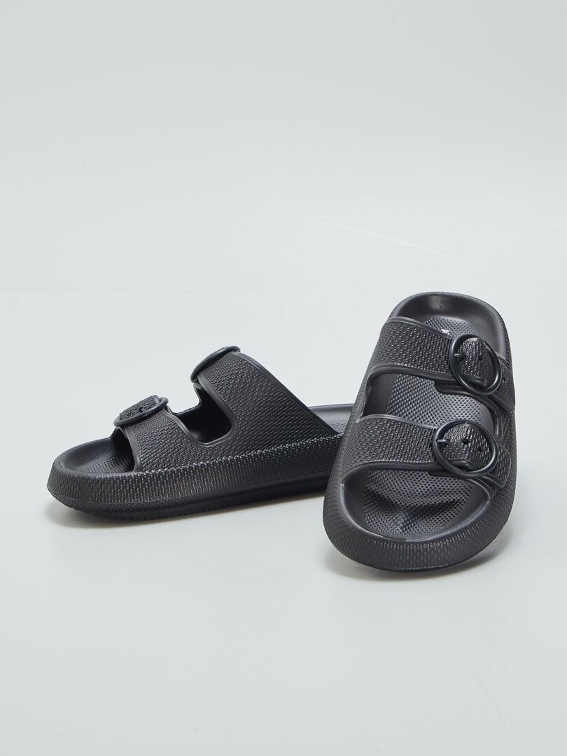 Mules com fivelas - PRETO