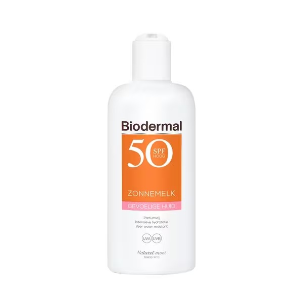 Biodermal sončno mleko za občutljivo kožo z ZF50<br>200ml