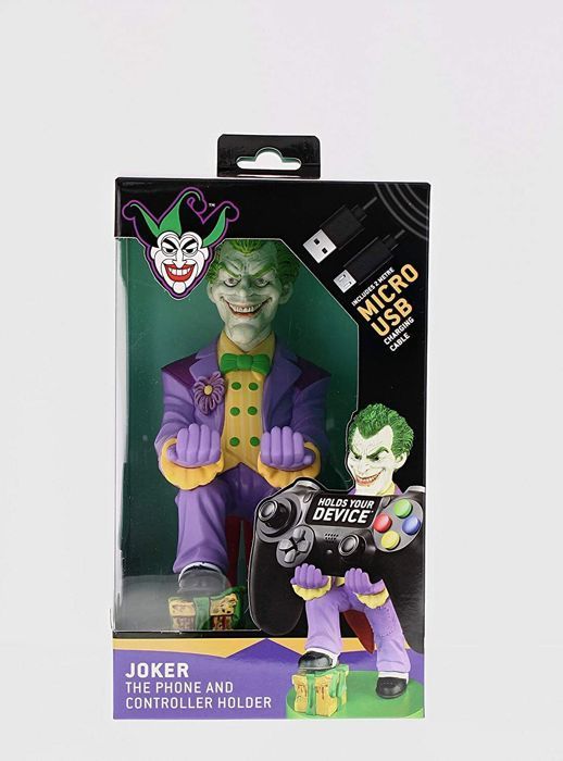 Zubehör – Exquisite Gaming – Joker-Figur – Ladegerät für PS4-/Xbox-Controller – 2 m Micro-USB-Kabel – Schwarz