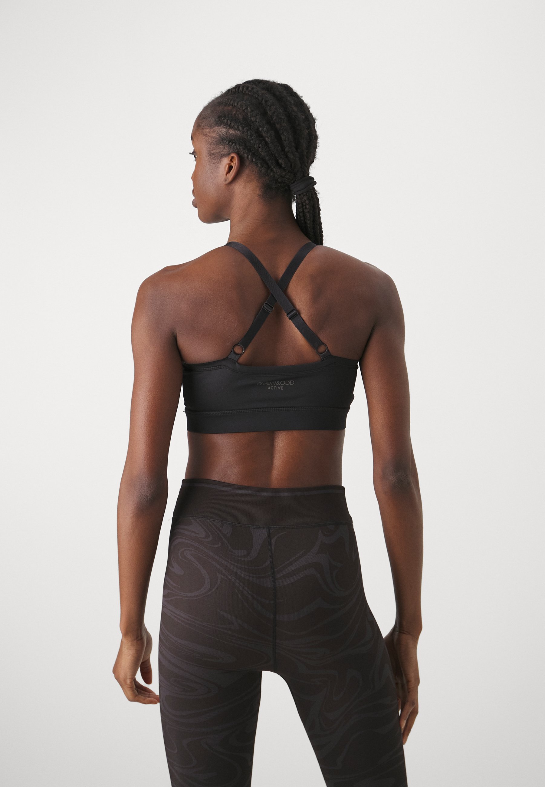 Even&Odd active ESSENTIAL 2-PACK SPORTBH MET MEDIUM ONDERSTEUNING EN VERSTELBARE KRUISBANDEN - Sportbeha met medium ondersteuning - zwart/donkerblauw