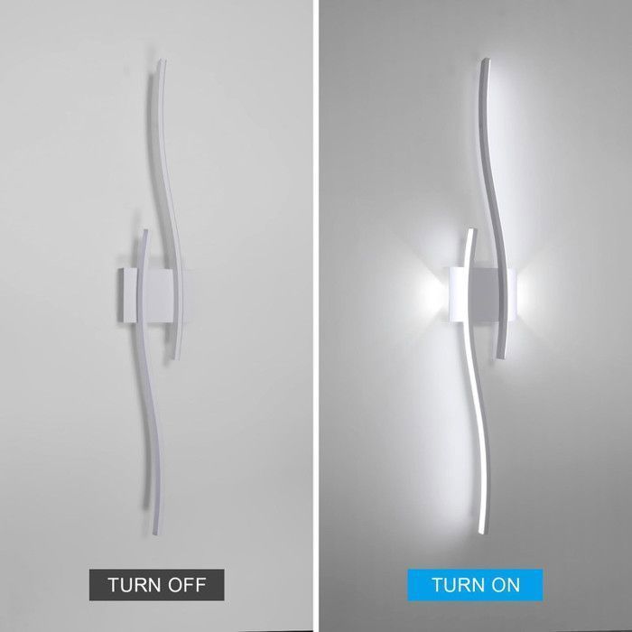 DELIPOP Applique Murale LED 27W - 6500K Blanc Froid - Éclairage Intérieur Moderne - Écoénergétique pour Escaliers, Couloir, Salon
