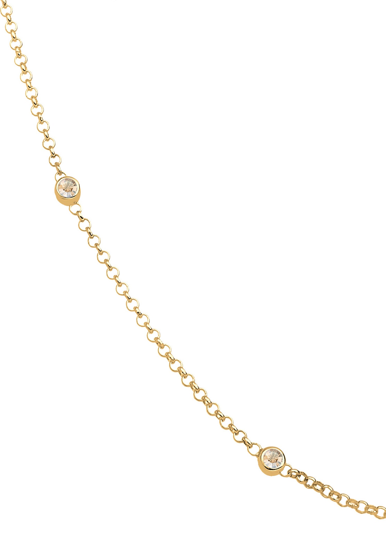Elli Femmes Solitaire avec Cristal en Argent Sterling 925