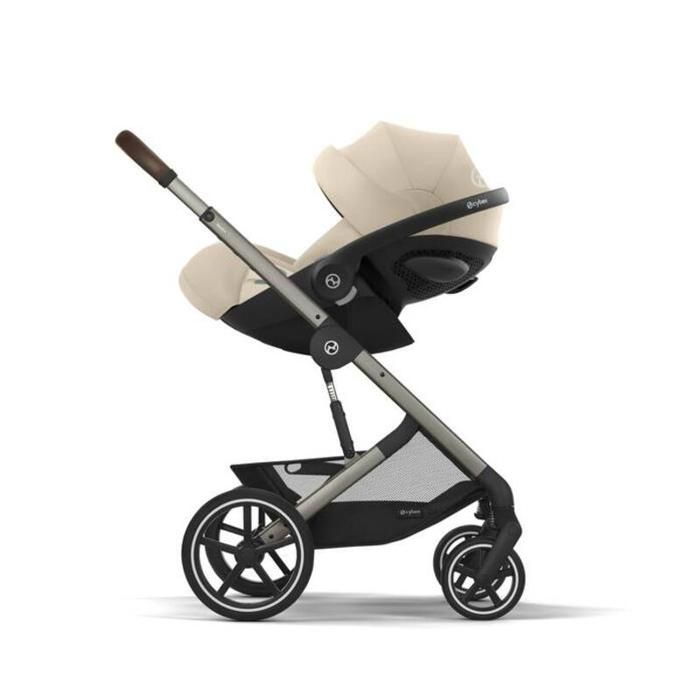 CYBEX - Cochecito Balios S Lux Duo + Silla de coche Cloud G Plus, color beige almendra