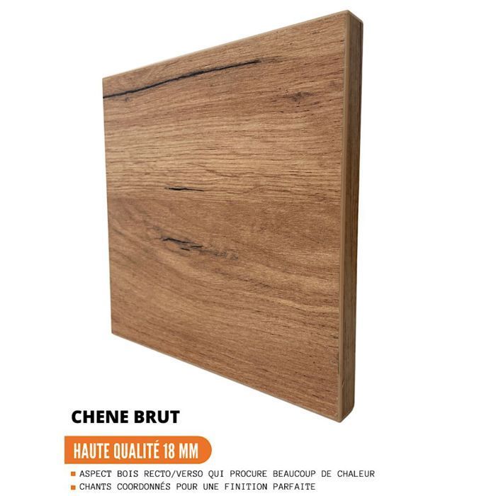 Meuble d'angle bas Bellissi Chene 1 porte L 105 cm - Cuisineandcie